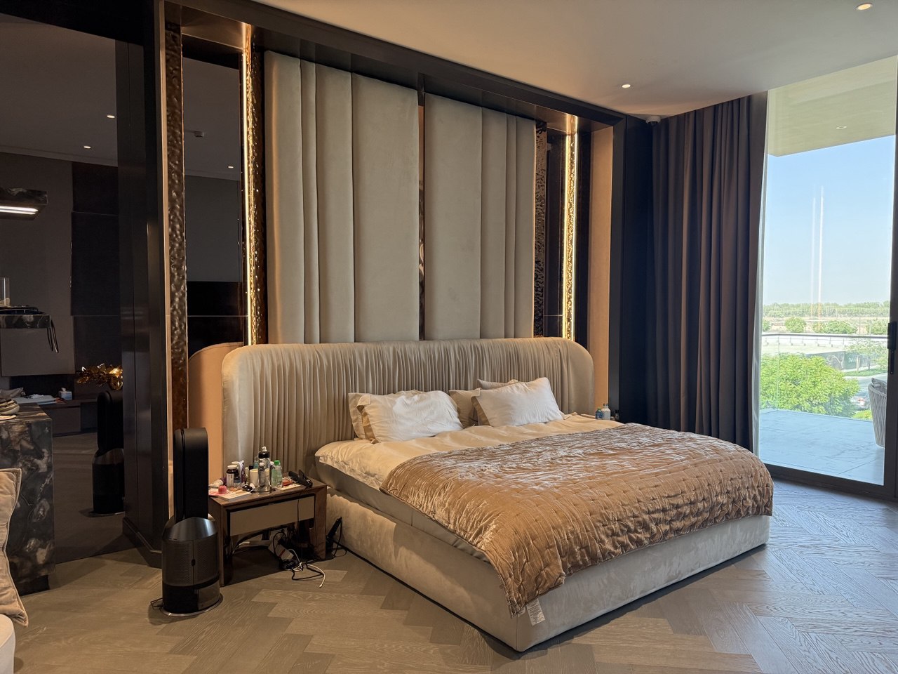 Customize Bed with head Decoration